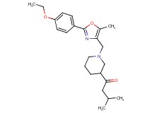 1-(1-{[2-(4-ethoxyphenyl)-5-methyl-1,3-oxazol-4-yl]methyl}-3-piperidinyl)-3-methyl-1-butanone