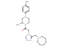 1-[(1-{2-[2-methyl-4-(4-methylphenyl)-1-piperazinyl]-2-oxoethyl}-1H-tetrazol-5-yl)methyl]azepane