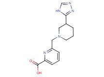 6-{[3-(4H-1,2,4-triazol-3-yl)piperidin-1-yl]methyl}pyridine-2-carboxylic acid