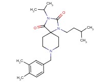 8-(3,4-dimethylbenzyl)-3-isopropyl-1-(3-methylbutyl)-1,3,8-triazaspiro[4.5]decane-2,4-dione