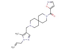 3-[(1-allyl-5-methyl-1H-pyrazol-4-yl)methyl]-9-(isoxazol-5-ylcarbonyl)-3,9-diazaspiro[5.5]undecane
