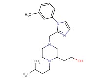 2-(1-(3-methylbutyl)-4-{[1-(3-methylphenyl)-1H-imidazol-2-yl]methyl}-2-piperazinyl)ethanol