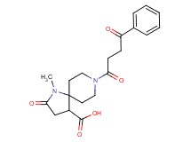 1-methyl-2-oxo-8-(4-oxo-4-phenylbutanoyl)-1,8-diazaspiro[4.5]decane-4-carboxylic acid