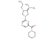rel-(3R,4S)-N,N-dimethyl-1-[6-(1-piperidinylcarbonyl)-2-pyrazinyl]-4-propyl-3-pyrrolidinamine hydrochloride