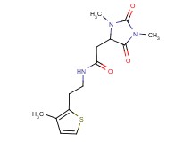 2-(1,3-dimethyl-2,5-dioxoimidazolidin-4-yl)-N-[2-(3-methyl-2-thienyl)ethyl]acetamide