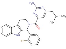 4-{[1-(2-fluorophenyl)-1,3,4,9-tetrahydro-2H-beta-carbolin-2-yl]carbonyl}-6-isobutyl-2-pyrimidinamine
