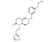 (4aS*,8aR*)-6-(3-ethoxybenzyl)-1-[2-(1H-imidazol-4-yl)ethyl]octahydro-1,6-naphthyridin-2(1H)-one