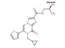 7-(cyclopropylmethyl)-N-[(2S)-2-hydroxypropyl]-8-oxo-6-(2-thienyl)-7,8-dihydroimidazo[1,2-a]pyrazine-2-carboxamide