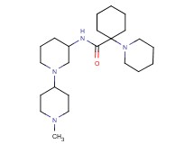 N-(1'-methyl-1,4'-bipiperidin-3-yl)-1-(1-piperidinyl)cyclohexanecarboxamide