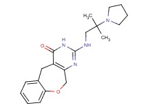 2-[(2-methyl-2-pyrrolidin-1-ylpropyl)amino]-5,11-dihydro[1]benzoxepino[3,4-d]pyrimidin-4(3H)-one