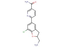 6-[2-(aminomethyl)-7-chloro-2,3-dihydro-1-benzofuran-5-yl]nicotinamide