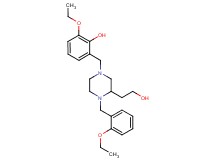 2-ethoxy-6-{[4-(2-ethoxybenzyl)-3-(2-hydroxyethyl)-1-piperazinyl]methyl}phenol