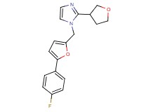 1-{[5-(4-fluorophenyl)-2-furyl]methyl}-2-(tetrahydrofuran-3-yl)-1H-imidazole