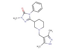 5-{1-[(3,5-dimethyl-1H-pyrazol-4-yl)methyl]piperidin-3-yl}-2-methyl-4-phenyl-2,4-dihydro-3H-1,2,4-triazol-3-one