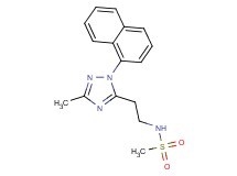N-{2-[3-methyl-1-(1-naphthyl)-1H-1,2,4-triazol-5-yl]ethyl}methanesulfonamide