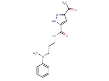 3-acetyl-N-{3-[methyl(phenyl)amino]propyl}-1H-pyrazole-5-carboxamide