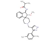 N-((2R*,3R*)-1'-{[3-(2,5-dimethylphenyl)-1H-pyrazol-4-yl]methyl}-2-methoxy-2,3-dihydrospiro[indene-1,4'-piperidin]-3-yl)-2-methylpropanamide