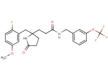 3-[2-(2-fluoro-5-methoxybenzyl)-5-oxo-2-pyrrolidinyl]-N-[3-(trifluoromethoxy)benzyl]propanamide