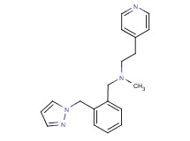 N-methyl-N-[2-(1H-pyrazol-1-ylmethyl)benzyl]-2-pyridin-4-ylethanamine