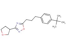 5-[3-(4-tert-butylphenyl)propyl]-3-(tetrahydrofuran-3-yl)-1,2,4-oxadiazole