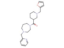 1-{[1-(2-furylmethyl)-3-piperidinyl]carbonyl}-4-(2-pyridinylmethyl)-1,4-diazepane