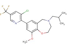 7-[3-chloro-5-(trifluoromethyl)-2-pyridinyl]-4-isobutyl-9-methoxy-2,3,4,5-tetrahydro-1,4-benzoxazepine