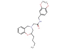 2-(2-butyl-2,3-dihydro-1,4-benzoxazepin-4(5H)-yl)-N-(3,4-dimethoxybenzyl)acetamide