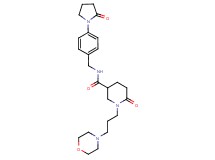 1-[3-(4-morpholinyl)propyl]-6-oxo-N-[4-(2-oxo-1-pyrrolidinyl)benzyl]-3-piperidinecarboxamide
