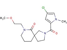 2-[(4-chloro-1-methyl-1H-pyrrol-2-yl)carbonyl]-7-(2-methoxyethyl)-2,7-diazaspiro[4.5]decan-6-one