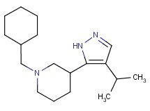 1-(cyclohexylmethyl)-3-(4-isopropyl-1H-pyrazol-5-yl)piperidine