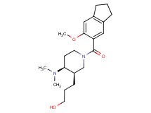 3-{(3R*,4S*)-4-(dimethylamino)-1-[(6-methoxy-2,3-dihydro-1H-inden-5-yl)carbonyl]piperidin-3-yl}propan-1-ol