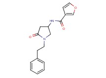 N-[5-oxo-1-(2-phenylethyl)-3-pyrrolidinyl]-3-furamide