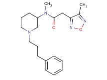 N-methyl-2-(4-methyl-1,2,5-oxadiazol-3-yl)-N-[1-(3-phenylpropyl)-3-piperidinyl]acetamide