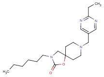 8-[(2-ethylpyrimidin-5-yl)methyl]-3-hexyl-1-oxa-3,8-diazaspiro[4.5]decan-2-one