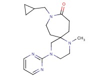 9-(cyclopropylmethyl)-1-methyl-4-pyrimidin-2-yl-1,4,9-triazaspiro[5.6]dodecan-10-one