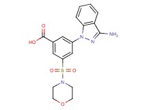 3-(3-amino-1H-indazol-1-yl)-5-(morpholin-4-ylsulfonyl)benzoic acid