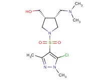 {(3R*,4R*)-1-[(5-chloro-1,3-dimethyl-1H-pyrazol-4-yl)sulfonyl]-4-[(dimethylamino)methyl]-3-pyrrolidinyl}methanol