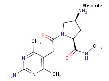 (2S,4S)-4-amino-1-[(2-amino-4,6-dimethylpyrimidin-5-yl)acetyl]-N-methylpyrrolidine-2-carboxamide