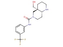 (4aS*,8aR*)-4a-(hydroxymethyl)-N-[3-(trifluoromethyl)phenyl]octahydro-1,6-naphthyridine-6(2H)-carboxamide