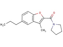 1-[(3-methyl-5-propyl-1-benzofuran-2-yl)carbonyl]pyrrolidine