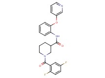 1-(2,5-difluorobenzoyl)-N-[2-(3-pyridinyloxy)phenyl]-3-piperidinecarboxamide
