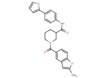 N-[4-(2-furyl)phenyl]-1-[(2-methyl-1-benzofuran-5-yl)carbonyl]-3-piperidinecarboxamide