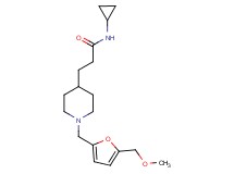 N-cyclopropyl-3-(1-{[5-(methoxymethyl)-2-furyl]methyl}-4-piperidinyl)propanamide