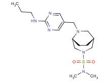 (1R*,5R*)-N,N-dimethyl-6-{[2-(propylamino)pyrimidin-5-yl]methyl}-3,6-diazabicyclo[3.2.2]nonane-3-sulfonamide