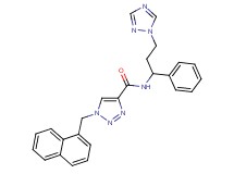 1-(1-naphthylmethyl)-N-[1-phenyl-3-(1H-1,2,4-triazol-1-yl)propyl]-1H-1,2,3-triazole-4-carboxamide