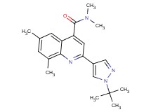 2-(1-tert-butyl-1H-pyrazol-4-yl)-N,N,6,8-tetramethylquinoline-4-carboxamide