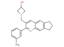 1-{[2-(3-methylphenyl)-7,8-dihydro-6H-cyclopenta[g]quinolin-3-yl]methyl}-3-azetidinol