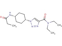 N,N-diethyl-1-[cis-4-(propionylamino)cyclohexyl]-1H-1,2,3-triazole-4-carboxamide