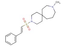 9-methyl-3-{[(E)-2-phenylvinyl]sulfonyl}-3,9-diazaspiro[5.6]dodecane