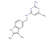N~4~-[(2,3-dimethyl-1H-indol-5-yl)methyl]-6-methylpyrimidine-2,4-diamine